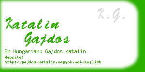 katalin gajdos business card